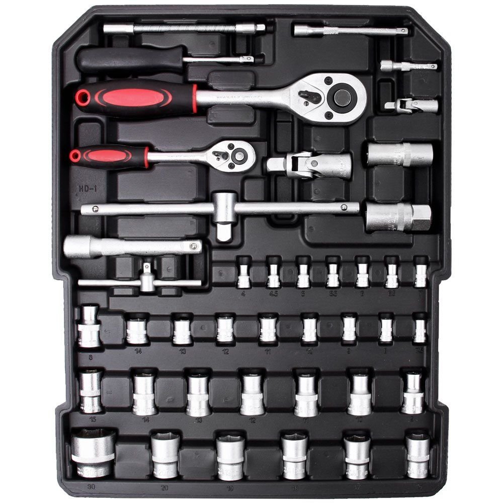 Kit Ferramentas Manuais com Maleta de Alumínio 186 Peças LITH-LT2010