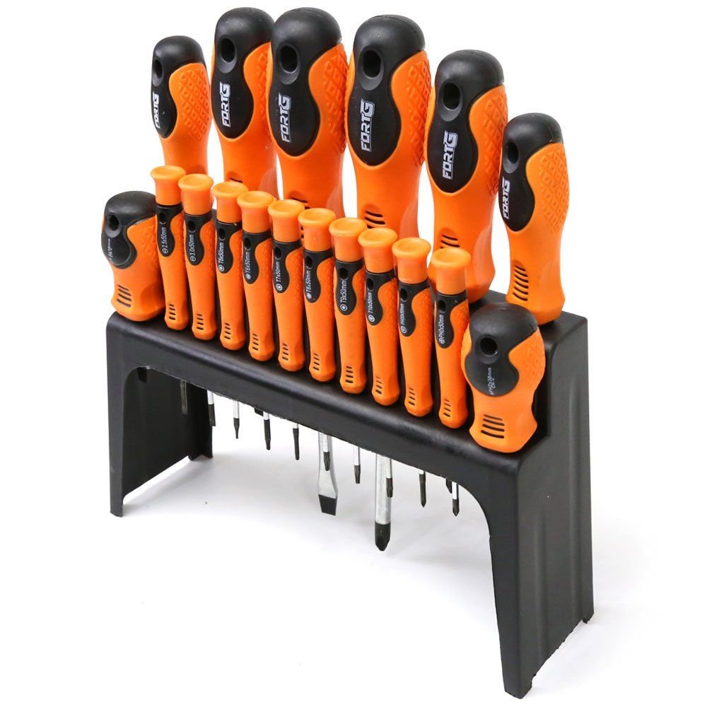 Jogo 18 peças de Chave de Fenda/Phillips FORTGPRO-FG8191