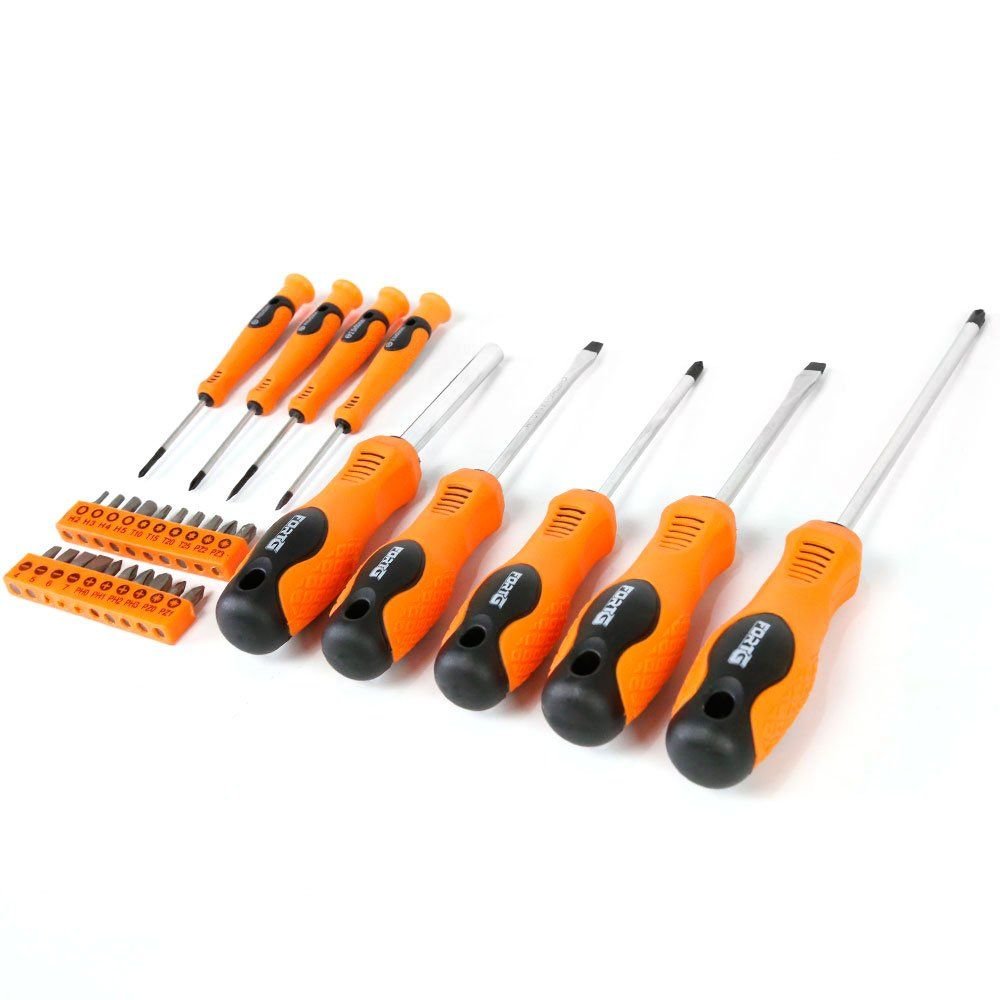 Jogo 29 peças Chave de Fenda/Phillips e Bits FORTGPRO-FG8192