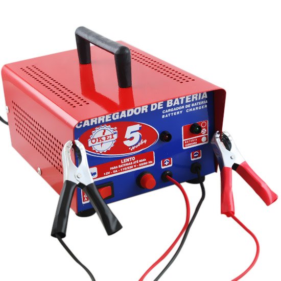 Carregador de Bateria 5A 12V Eletrônico OKEI-CB05-HOBBY