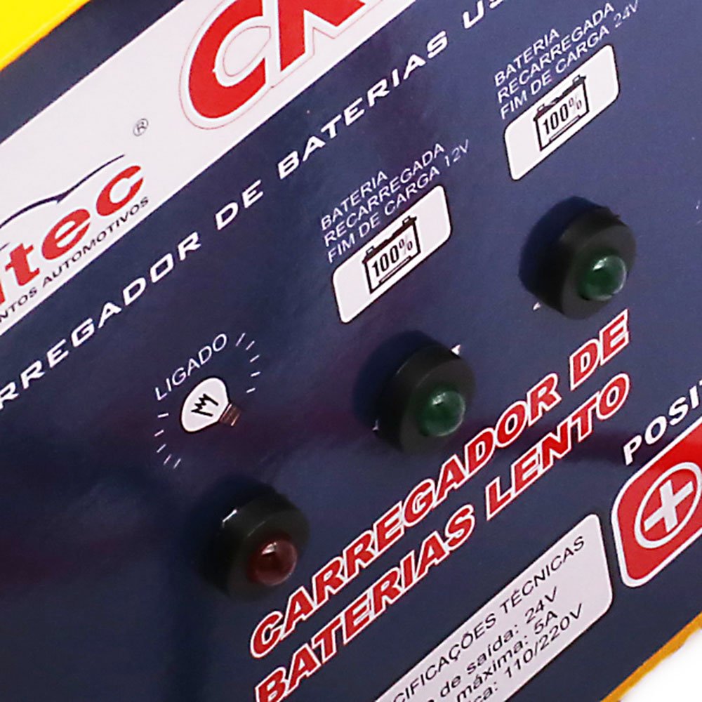 Carregador de Bateria Portátil 12/24V 5A Bivolt KITEC-CK24A5