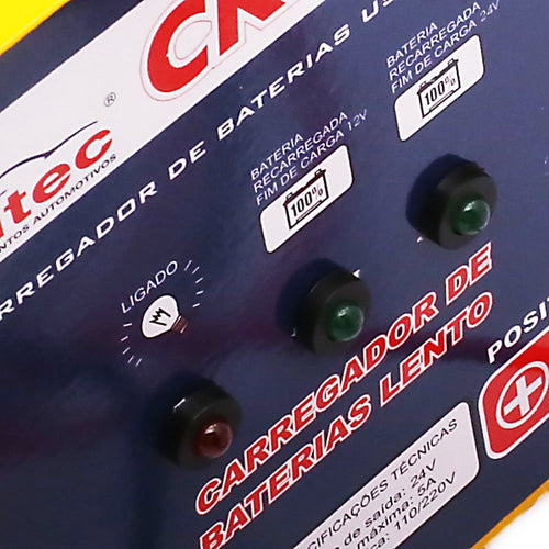 Carregador de Bateria Portátil 12/24V 5A Bivolt KITEC-CK24A5